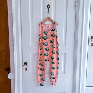 Hugo loves Tiki bee print romper
